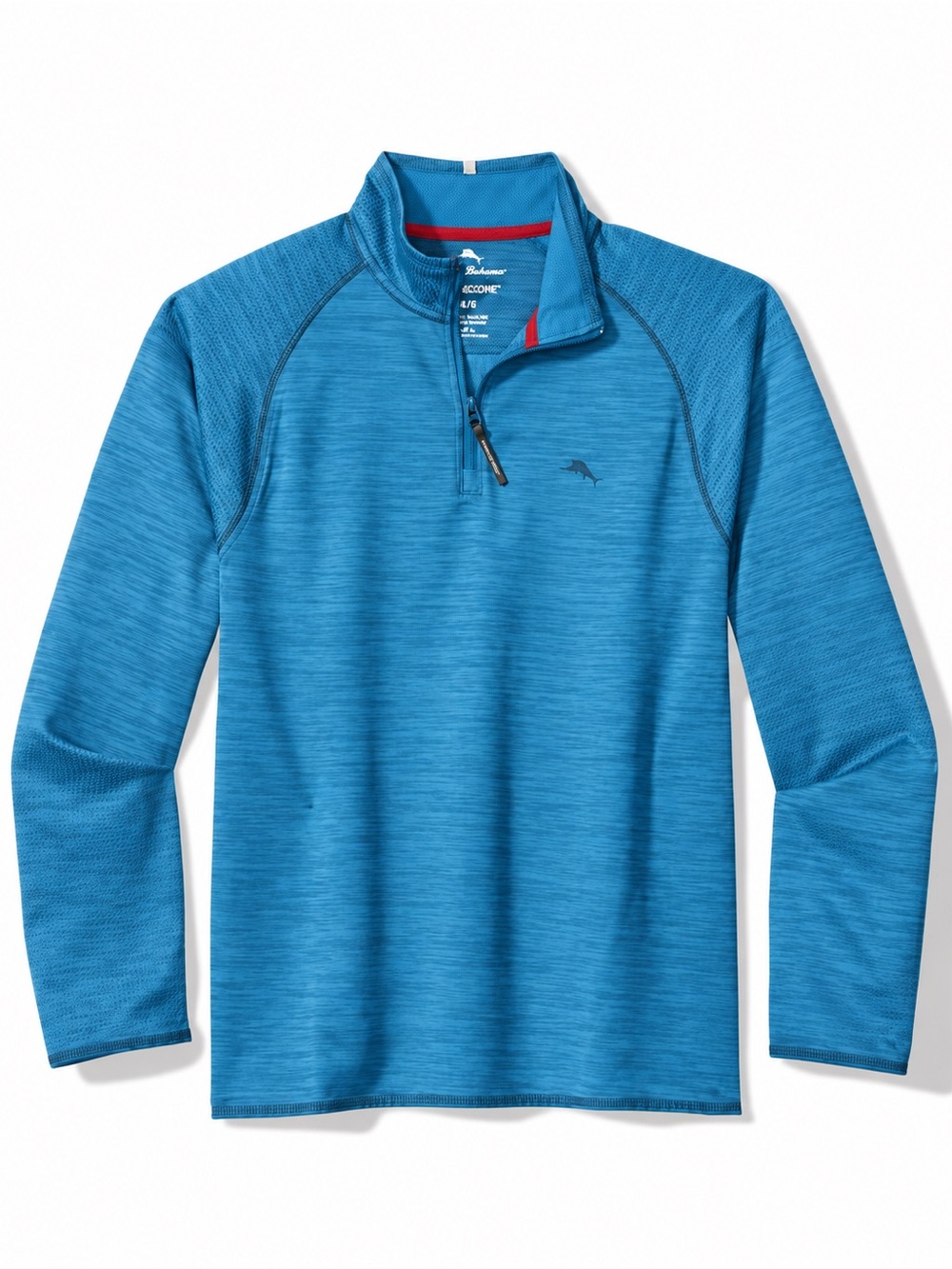 Tommy Bahama Palm Coast IslandZone Half Zip Pullover Men’s L Teal Blue